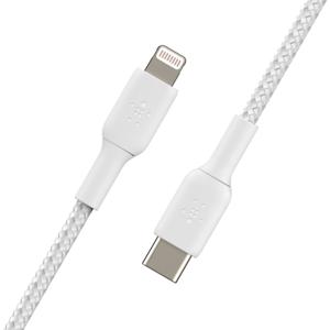 Belkin BOOSTCHARGE gevlochten USB-C naar Lightning kabel