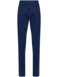 Zegna pantalon chino à coupe droite - Bleu