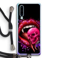 Dodelijk zoet: Huawei P30 Transparant Hoesje met koord