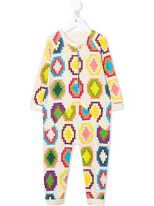 Marcelo Burlon County Of Milan Kids pyjama à motif Cross all-over - Tons neutres