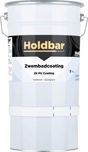 Holdbar Zwembadcoating Azuurblauw (RAL 5009) 5 kg