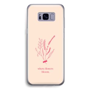 Where flowers bloom: Samsung Galaxy S8 Plus Transparant Hoesje