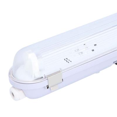 LED TL armatuur 60 cm enkel - Koppelbaar - Geschikt voor T8 (G13) buizen - IP65 waterdicht - T8 Fitting G13 - RVS clips