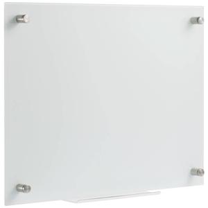 SpeaKa Professional Glazen magneetbord SP-BWM-200 (b x h) 600 mm x 450 mm Wit Glad Incl. opbergbakje