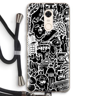 Vexx Black Mixtape: Xiaomi Redmi 5 Transparant Hoesje met koord