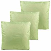 Buitenkussens - 3x - mintgroen - 60 x 60 cm - binnen/buiten