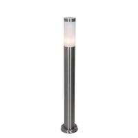 QAZQA Moderne buitenlamp paal staal met opaal 80 cm IP44 - Rox - thumbnail