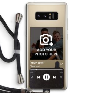 Music Player: Samsung Galaxy Note 8 Transparant Hoesje met koord