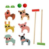 Houten Boerderij Dieren Croquetspel