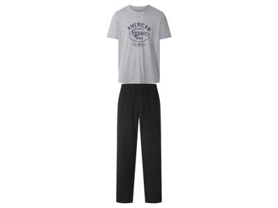 esmara Men Heren pyjama (Grijs/zwart, XL)