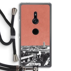 Marrakech Skyline : Sony Xperia XZ2 Transparant Hoesje met koord