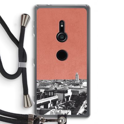 Marrakech Skyline : Sony Xperia XZ2 Transparant Hoesje met koord