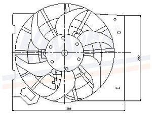 Ventilator, condensator airconditioning 85186