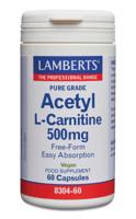 Lamberts Acetyl-L-Carnitine 500mg 60 Capsules