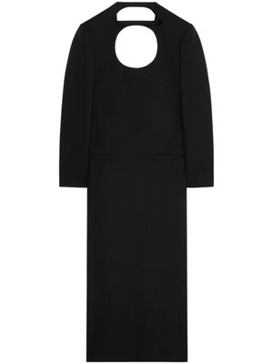 Courrèges robe longue à découpes - Noir
