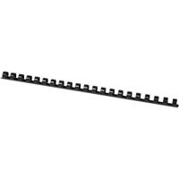 Q-CONNECT bindrug 12mm 21 rings 100 stuks zwart