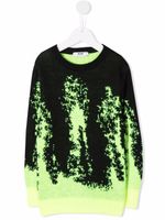 MSGM Kids pull à imprimé graphique - Noir