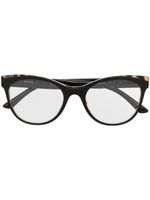 Prada Eyewear lunettes de vue à monture papillon - Noir