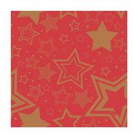 Duni servetten holiday star red 33x33cm