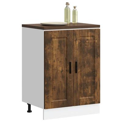 Keuken onderkast "Porto" bewerkt hout gerookt eikenkleurig