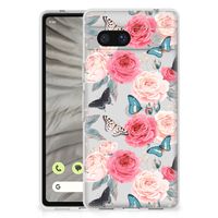 Google Pixel 7A TPU Case Butterfly Roses - thumbnail