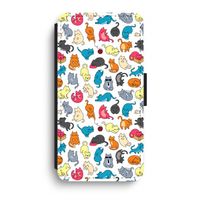 Kleurrijke katten: iPhone XR Flip Hoesje