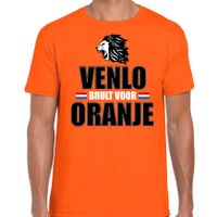 Oranje t-shirt Venlo brult voor oranje heren - Holland / Nederland supporter shirt EK/ WK