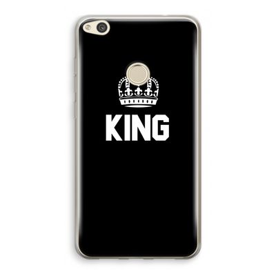 King zwart: Huawei Ascend P8 Lite (2017) Transparant Hoesje