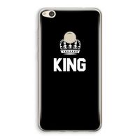 King zwart: Huawei Ascend P8 Lite (2017) Transparant Hoesje