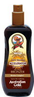 Australian Gold SPF Outdoor Dark Tanning Accelerator Spray Gel With Bronzer 237ml