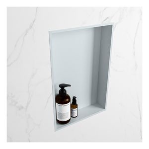 Wandnis Solid Surface Easy | In- en opbouw | 30x45x8 cm | 1 vak | Clay