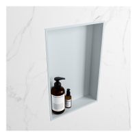 Wandnis Solid Surface Easy | In- en opbouw | 30x45x8 cm | 1 vak | Clay