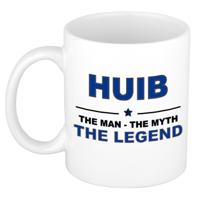 Huib cadeau mok - man myth legend - naam koffiemok - 300 ml - collega - vaderdag