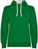 Roly RY1068 Women´s Urban Hooded Sweatshirt - Kelly Green 20/White 01 - L