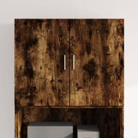 Wandkast 80x42,5x64 cm bewerkt hout gerookt eikenkleurig - thumbnail