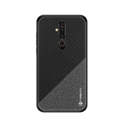 PINWUYO eert serie schokbestendige PC + TPU beschermhoes voor Nokia X71 (zwart)