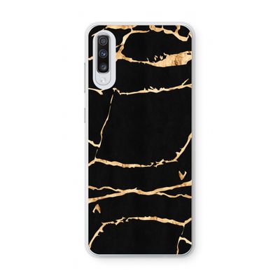 Gouden marmer: Samsung Galaxy A70 Transparant Hoesje