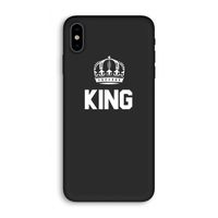 King zwart: iPhone X Biologisch afbreekbaar hoesje