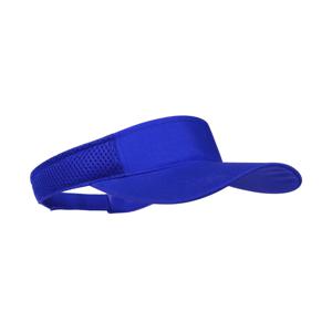 Zonneklep pet/Sunvisor - blauw - voor volwassenen - Katoenen verstelbare zonnekleppen - Dames/heren