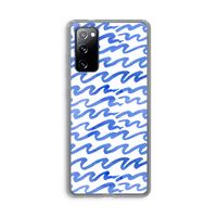 Blauwe golven: Samsung Galaxy S20 FE / S20 FE 5G Transparant Hoesje