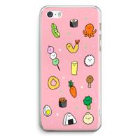 Happy bento friends: iPhone 5 / 5S / SE Transparant Hoesje