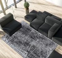 Karpet24 Elis - Modern, Onderhoudsvriendelijk Rechthoekig Tapijt met Antislip (Grijs, 160x230 cm) - Voor Stijl en Comfort in Keuken & Eetkamer