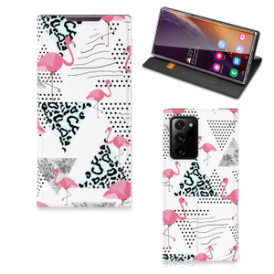 Samsung Galaxy Note 20 Ultra Hoesje maken Flamingo Triangle