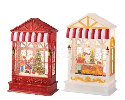 Kersttafereel in Etalage met LED en Muziek Assorti 1st