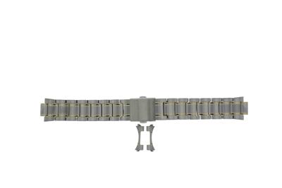 Horlogeband Seiko SGEG96P1 / 7N42-0FW0 / M0BN511C0-L Roestvrij staal (RVS) Bi-Color 20mm