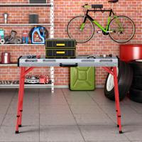 Lastafel 107 x 53 cm Robuuste Laswerkbank met Verstelbare Hoogte Draagbare en Opvouwbare Werkbank met 2 Balkklemmen