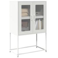 Hoge kast 68x39x107 cm staal wit