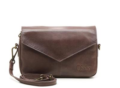 Chabo Bags Envelop Schoudertasje Rio Romy Plain Chocolate
