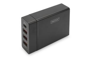 Digitus 4-Port, 72 W 3+1 USB-laadstation 72 W Thuis Uitgangsstroom (max.) 10200 mA Aantal uitgangen: 4 x USB-C bus, USB USB Power Delivery (USB-PD)