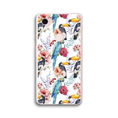 Bloemen tukan: Google Pixel 3 XL Transparant Hoesje